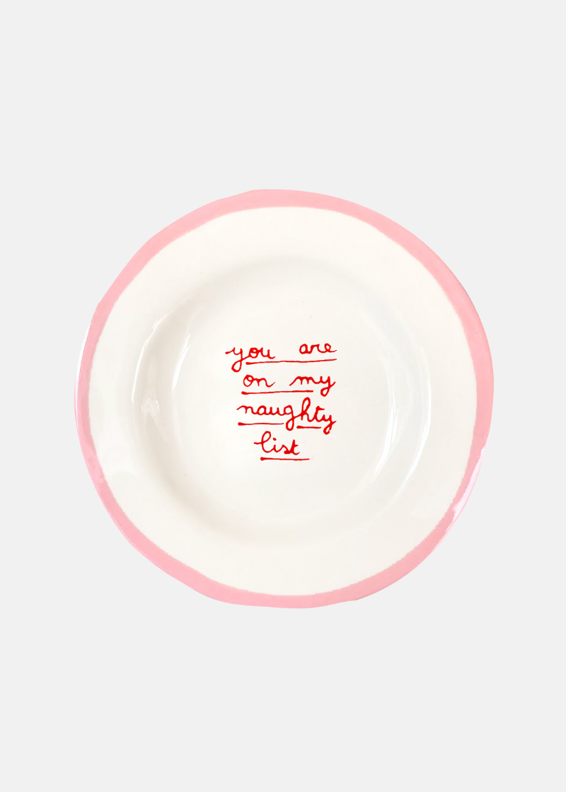 Kiss & Tell Dessert Plate